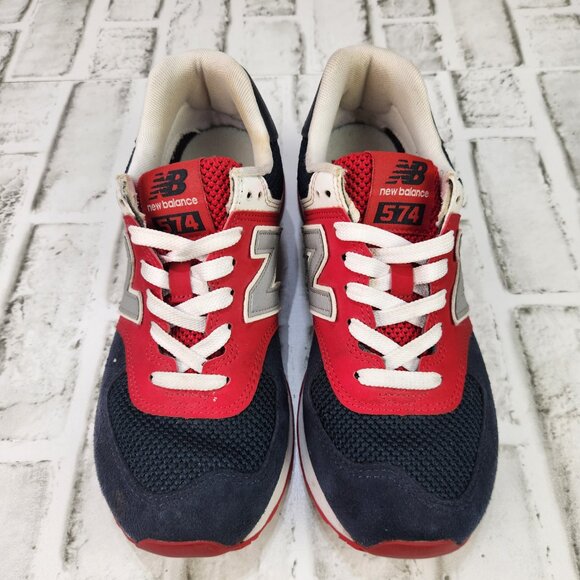 New Balance 574 Women's Sz 8 B Eclipse Red Classic Running Sneaker Shoes WL574SA - Picture 9 of 10
